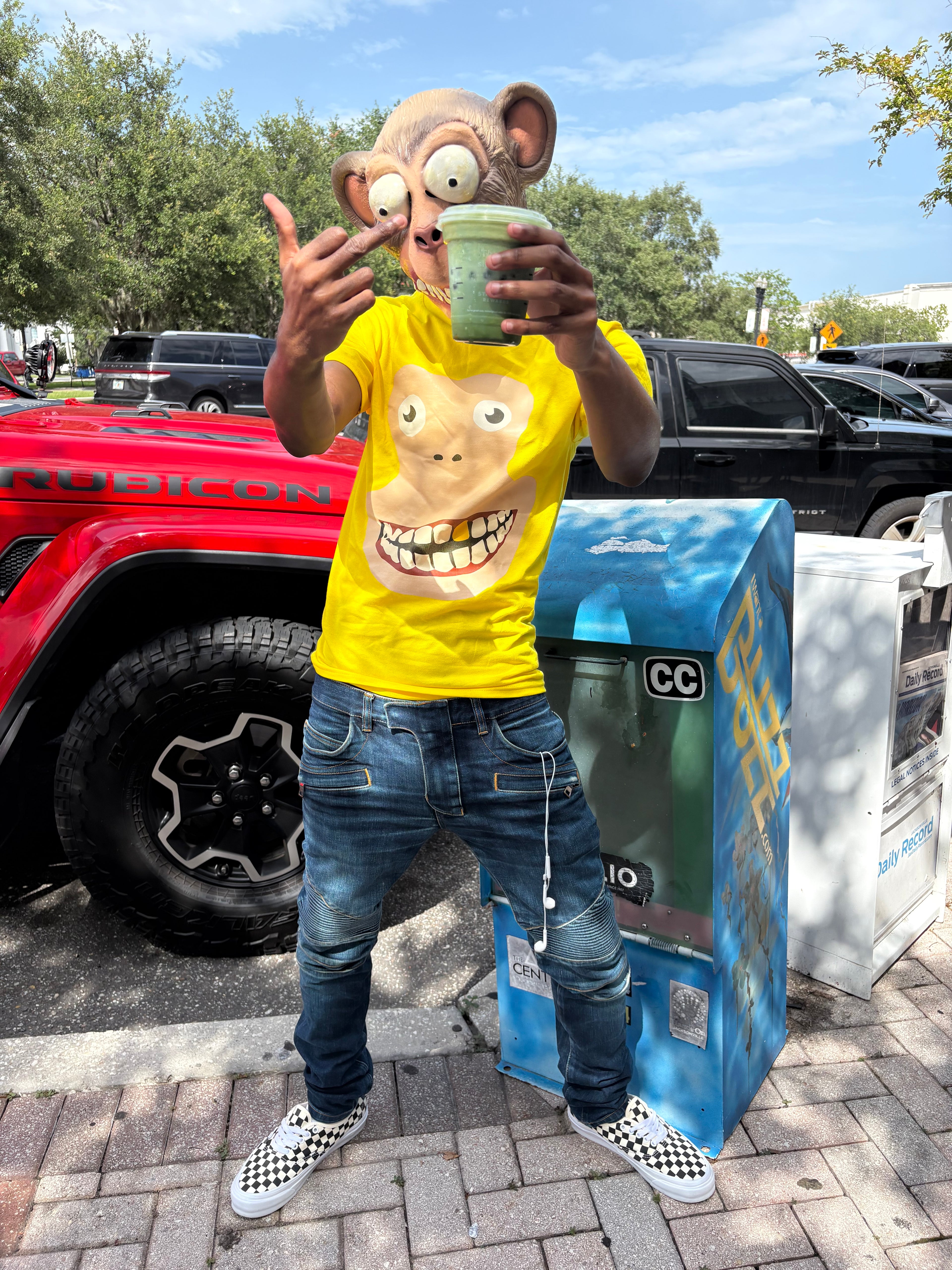 LOUDASSMONKEY OFFICIAL “MONKEY FACE” T-SHIRT