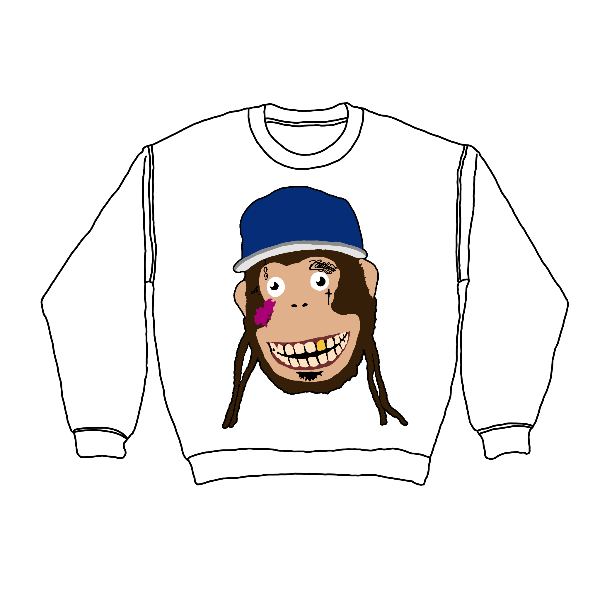 LOUDASSMONKEY OFFICIAL “RIP YAMS” CREWNECK